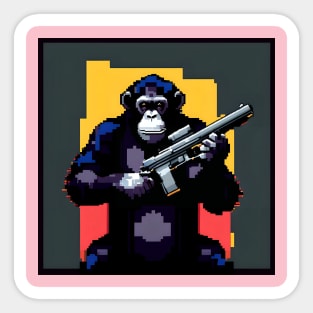 Chimps Packing Heat Sticker